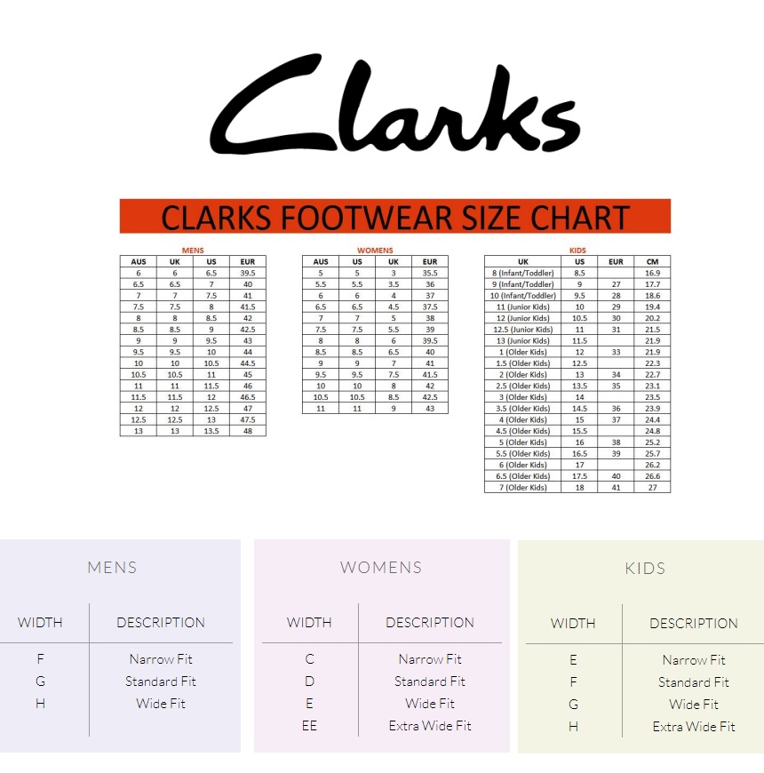 clarks size guide us